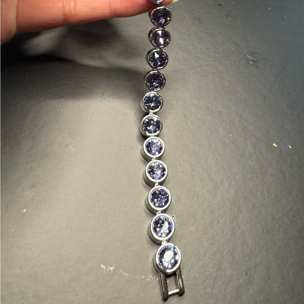Touchstone Crystal Ice Bracelet Dark Purple Ice Bracelet. NIB. - Picture 7 of 12